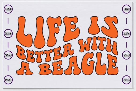 Beagle Dog Retro T-shirt Design