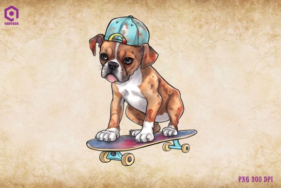 Boxer Dog Skateboarding: Real Embroidery Review