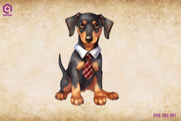 Doberman Pinscher Dog Wearing Tie: A Designer Review