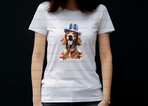 Dog Independence Day PNG, Happy Dog, Art