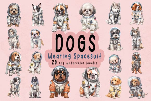 Dog Wearing Spacesuit Clipart Bundle Review