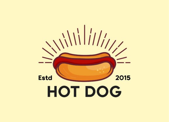 Fast Food Hot Dog Logo