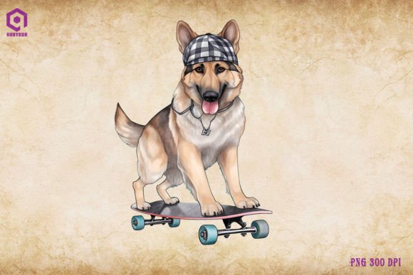 German Shepherd Dog Skateboarding: Design Review