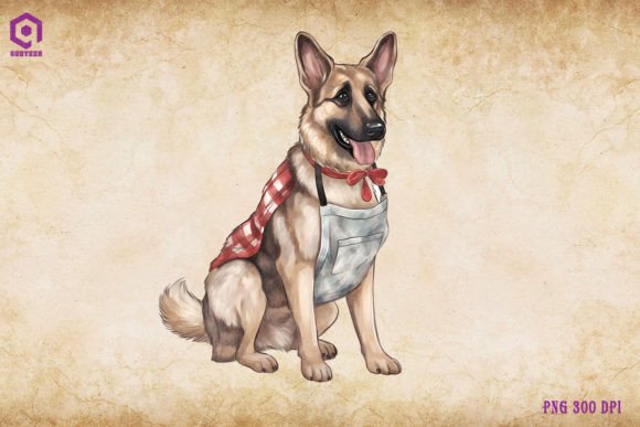 German Shepherd Dog Wearing Apron Review