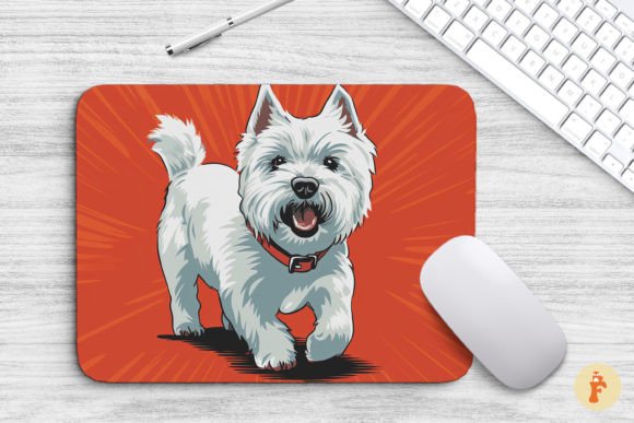 Mouse Pad Westie Dog Obey Style