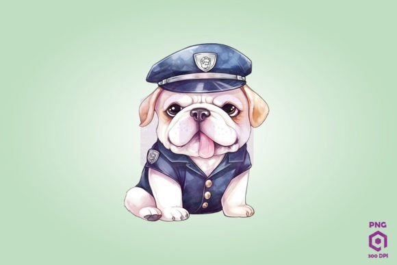 Police Bulldog Dog Clipart: Design Review