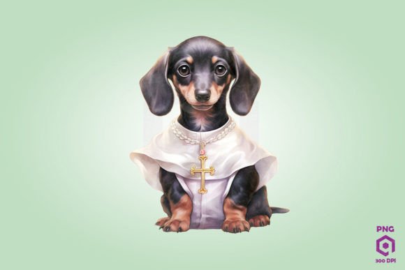 Priest Dachshund Dog Clipart Review