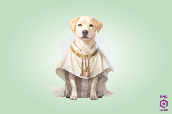 Priest Labrador Retriever Dog Clipart