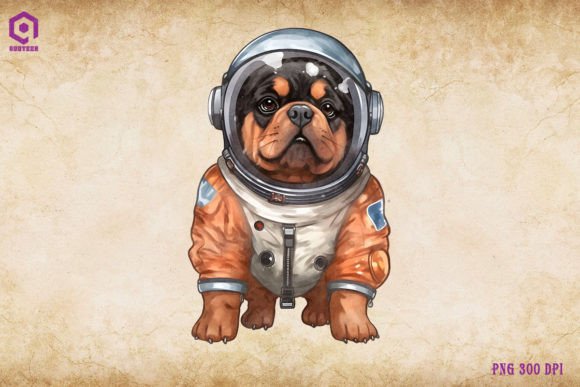 Rottweiler Dog Wearing Spacesuit Design Review